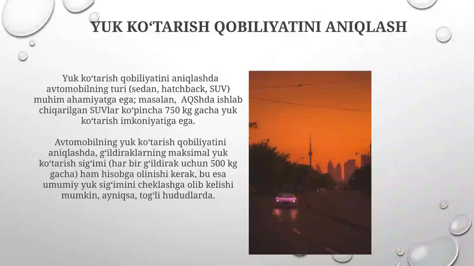 Avtomobillarni yuk ko'taruvchi anlash 4