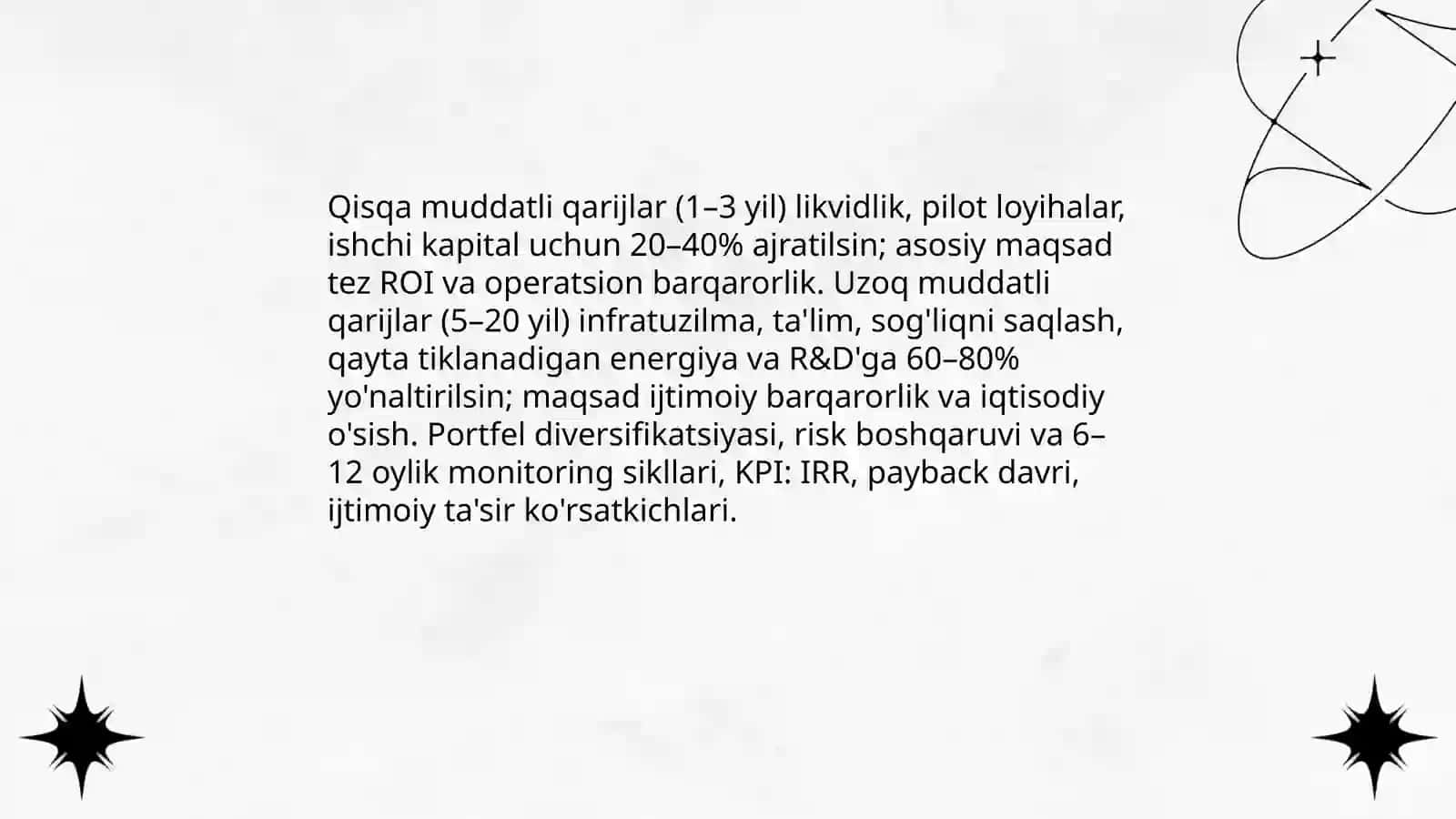 Keleshek ushin qarijlar kiritiw 4