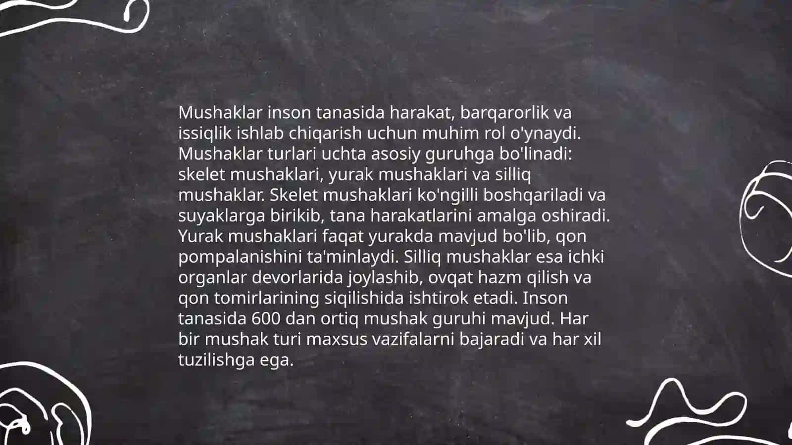 Mushaklarning ishi va biomexanikasi 4