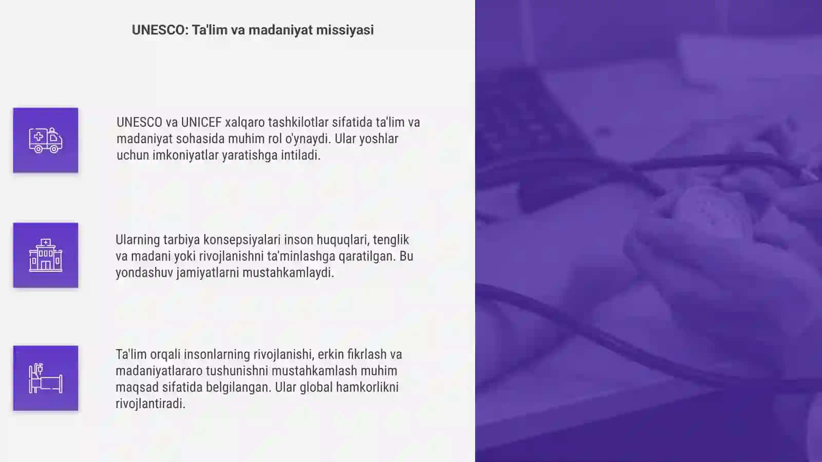 Xalqaro tashkilotlar ( UNESCO UNISEF) tarbiya konsepsiyalari 4
