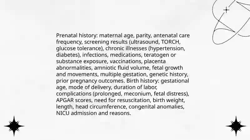 An examination of the infant 4