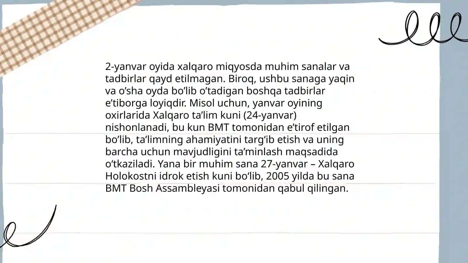 Jan’a terminler haqqinda mag’liwmatlar 4
