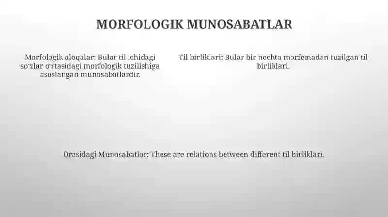 Til Birliklari Orasidagi Munosabatlar 4