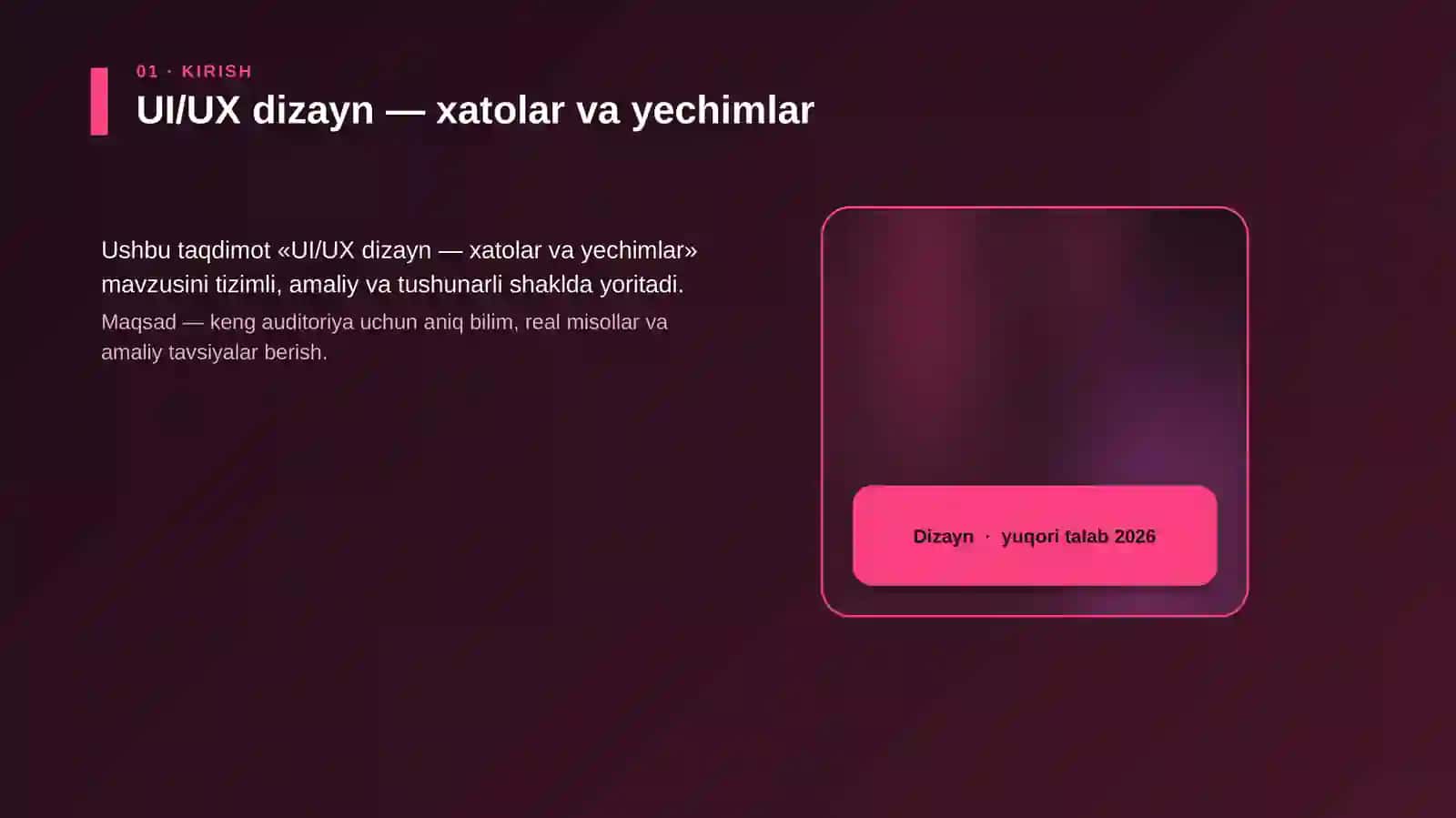 UI/UX dizayn — xatolar va yechimlar 4