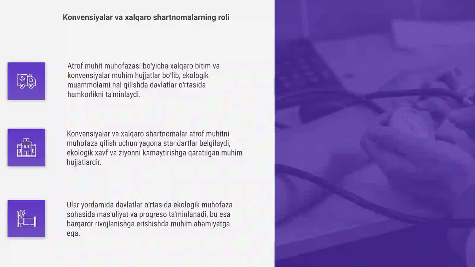 Atrof muhit muhofazasi bo‘yicha xalqaro bitimlar va konvensiyalar 4