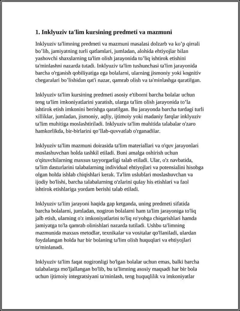 INKLYUZIV TA'LIM KURSI 4