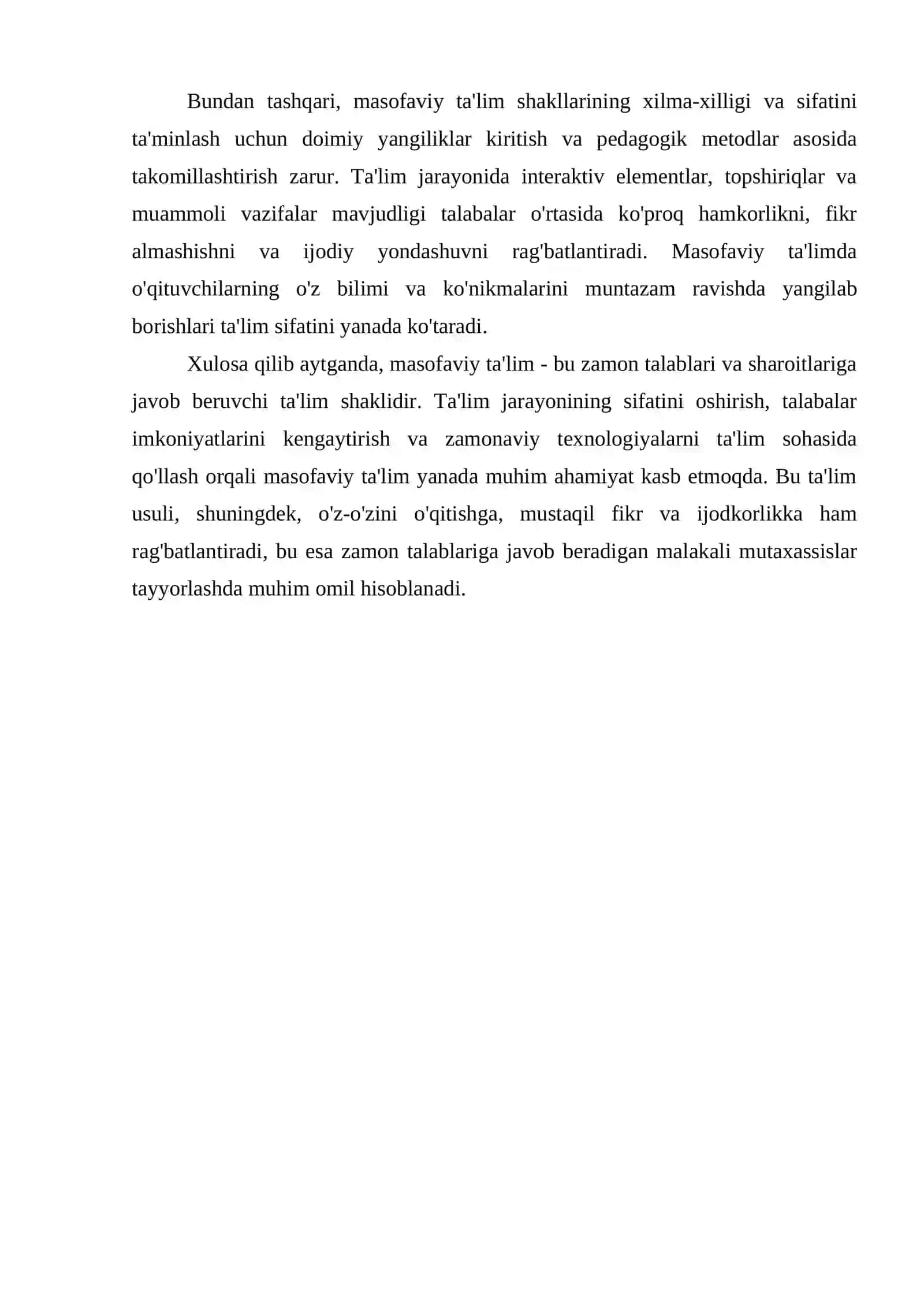 MASOFAVIY TA’LIM 4