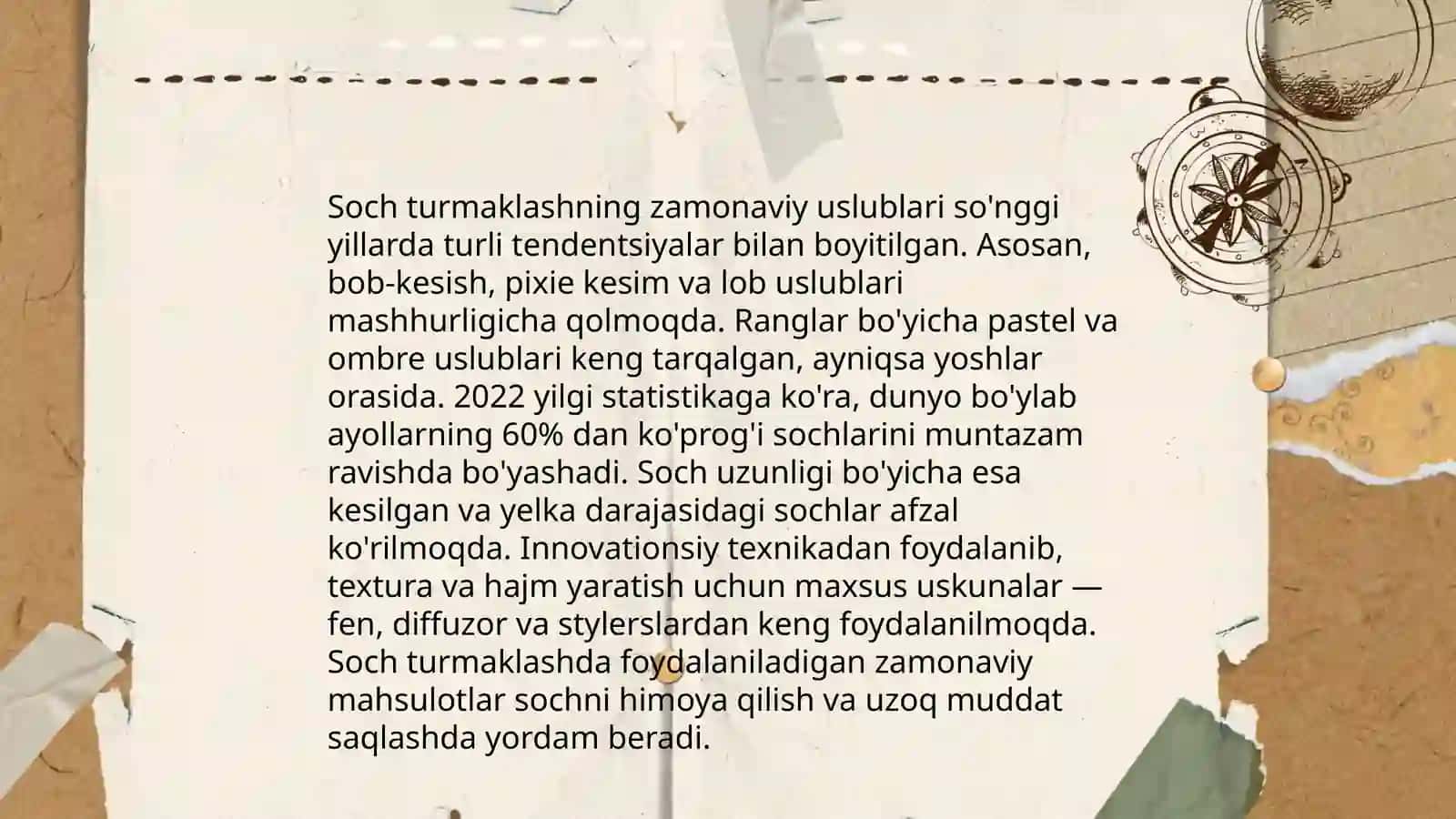 Soch turmaklash va uni parvarish qilish 4