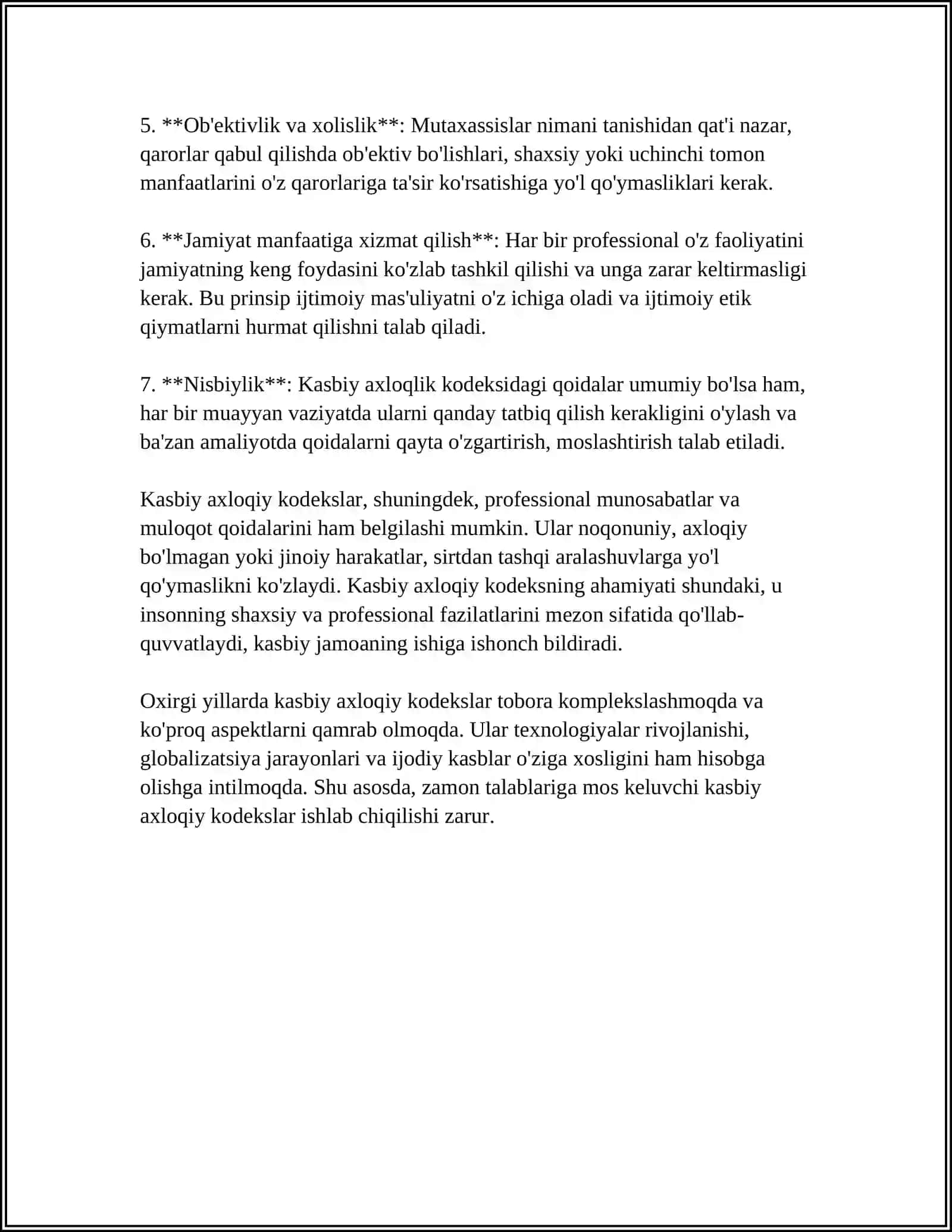IJTIMOIY HODIMNI KASBIY AXLOQIY KODEKSI 4