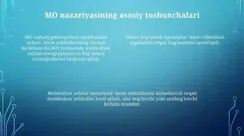 Valent bog'lar nazariyasi 4