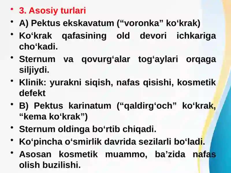 Ko‘krak qafasining tug‘ma deformatsiyalari 4