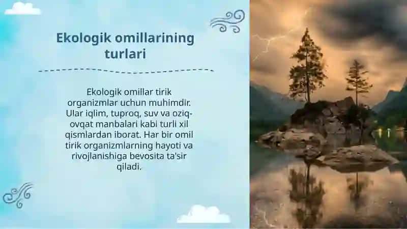 Ekologik Omillar va Tirik Organizmlar 4
