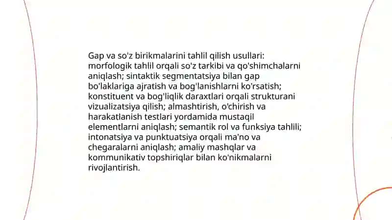 O'quvchilarda sintaksisni o'rgatish metodikasi 4