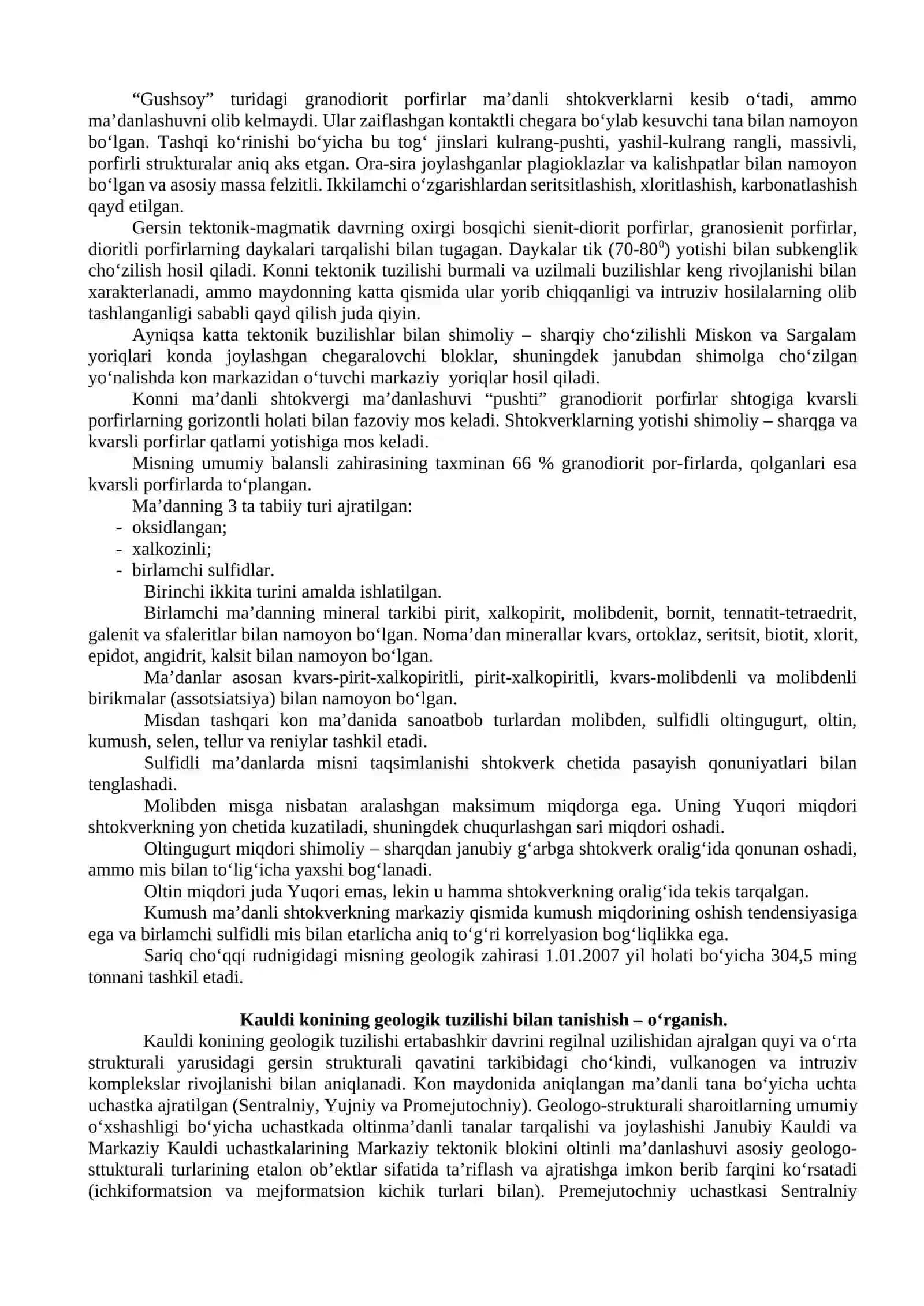 Konining geologik tuzilishini o‘rganish 4