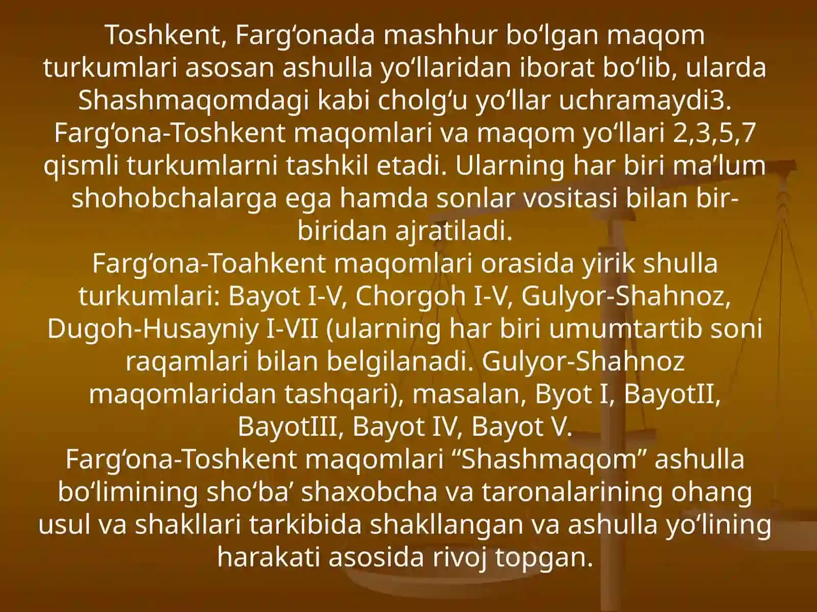 FARG’ONA TOSHKENT MAQOM YO’LLARI 4