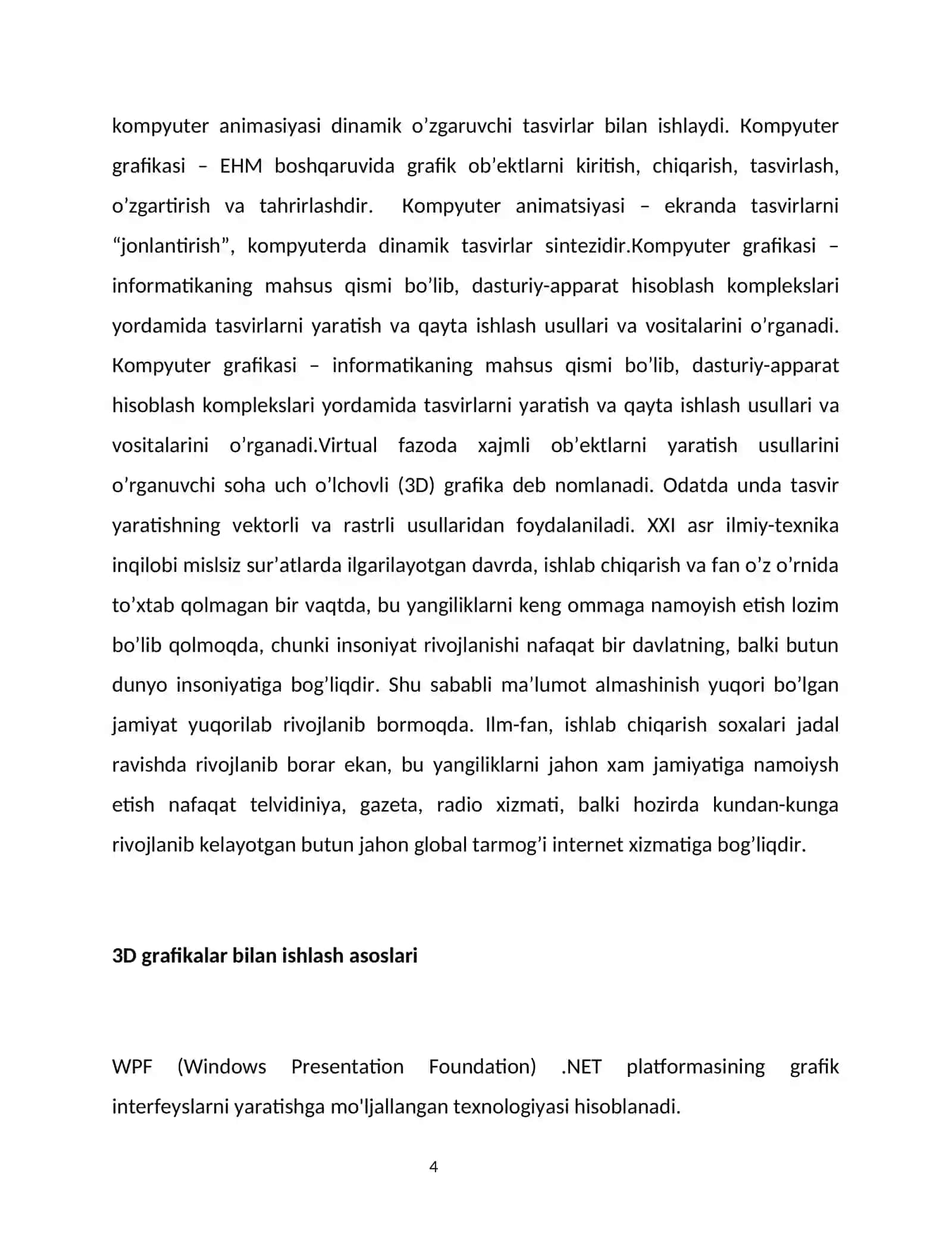 WPFda 3D grafika bilan ishlash 4