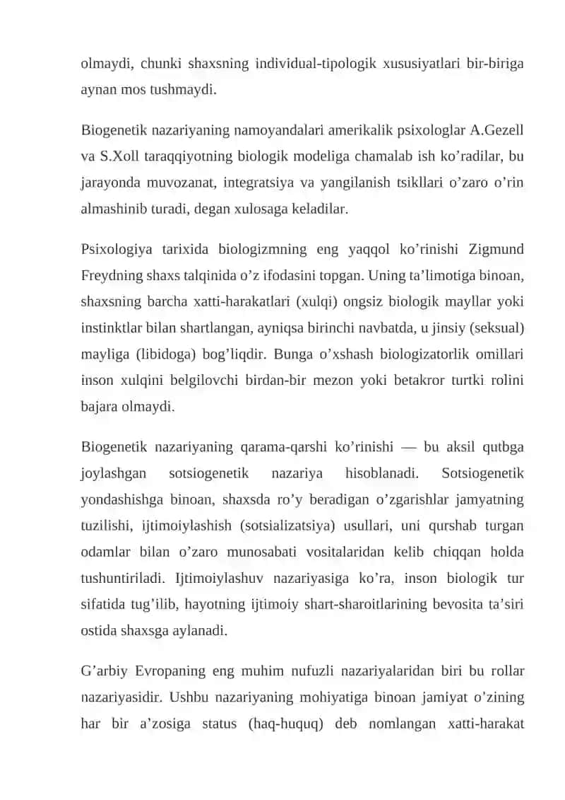 Chеt el psiхоlоgiyasida shaxs nazariyalari 4