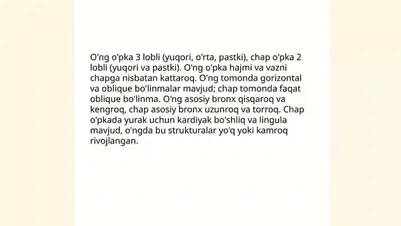 O'pkaning anatomik tuzilishi 4