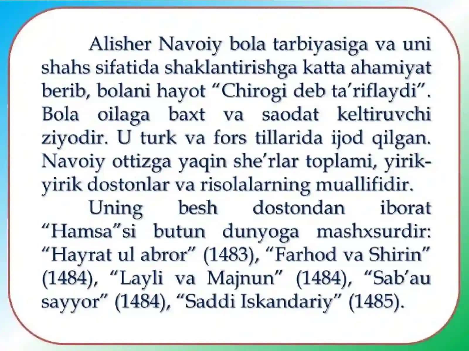 Alisher Navoiy asarlarining saxna va ekran talqinlari 4