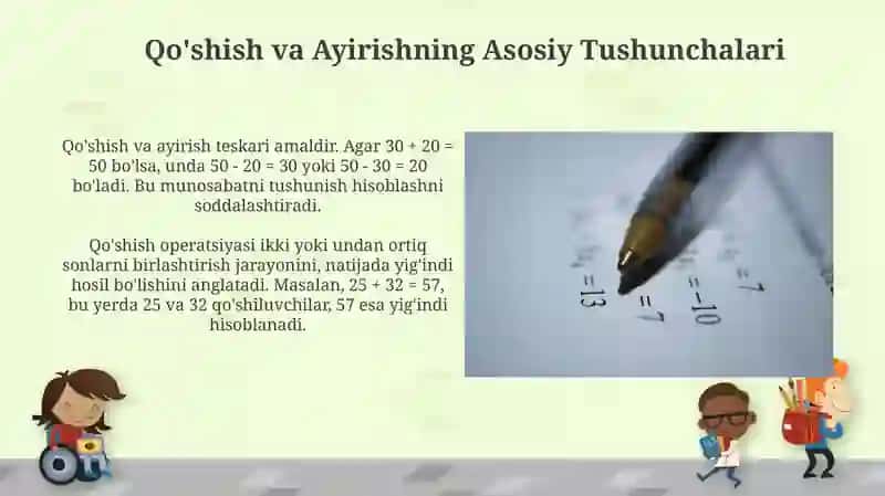 O'nlik Sistema Ichida Hisoblash 4