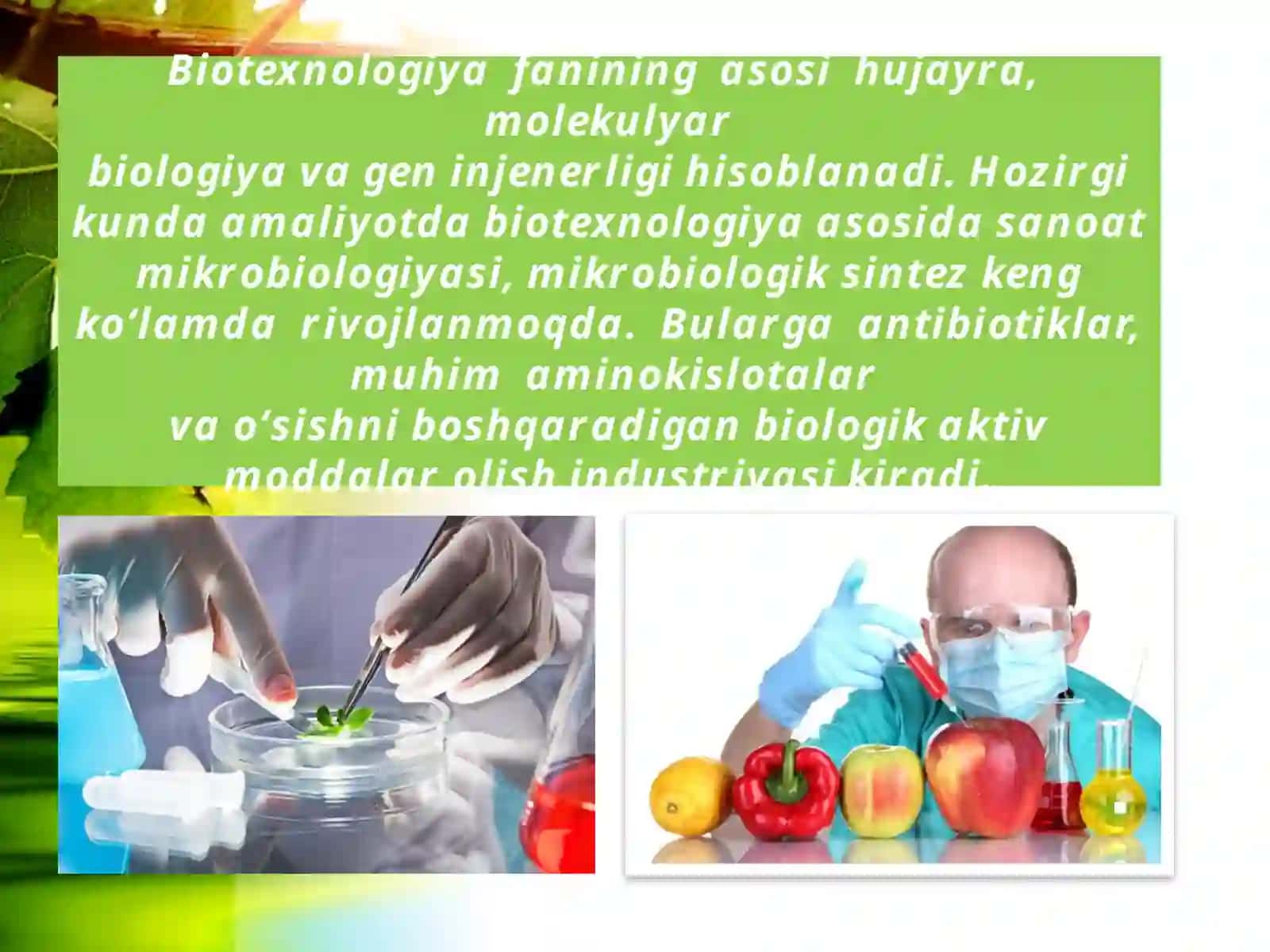 Qishloq xo'jalik biotexnologiyasi 4