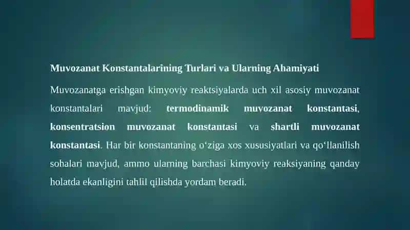 Muvozanat va uning umumiy tushunchasi 4