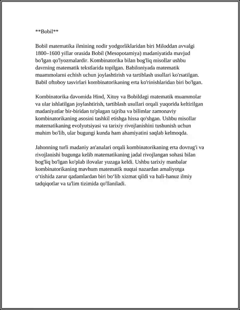KOMBINATORIKA FANI RIVOJLANISH TARIXI 4