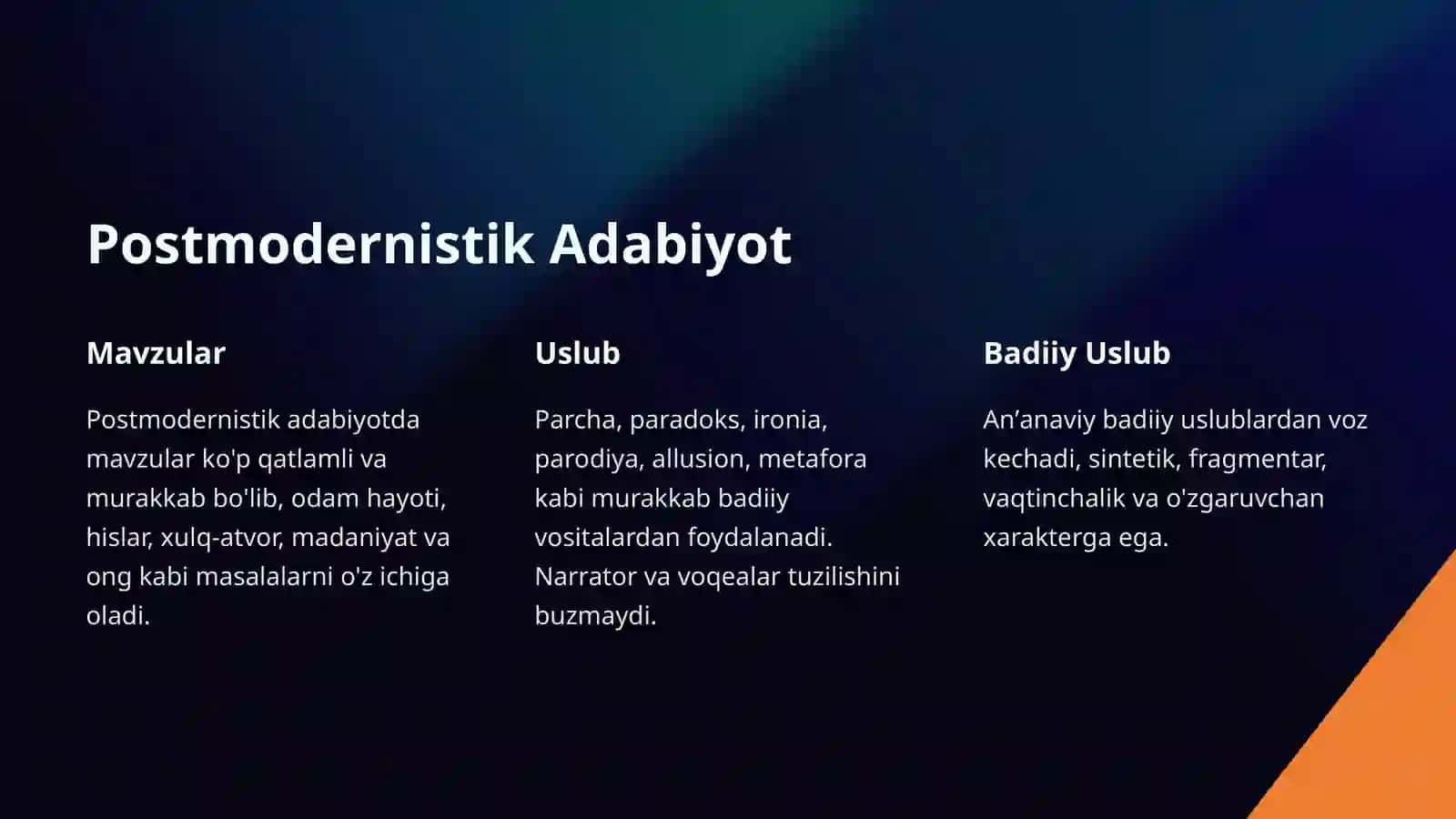 Postmodernizm: O'zgaruvchi Dunyoga Yangicha Yondashuvlar 4