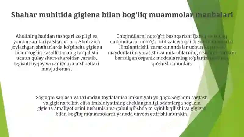 Shaxar Muhitiga Gigienik Ta'Rif 4