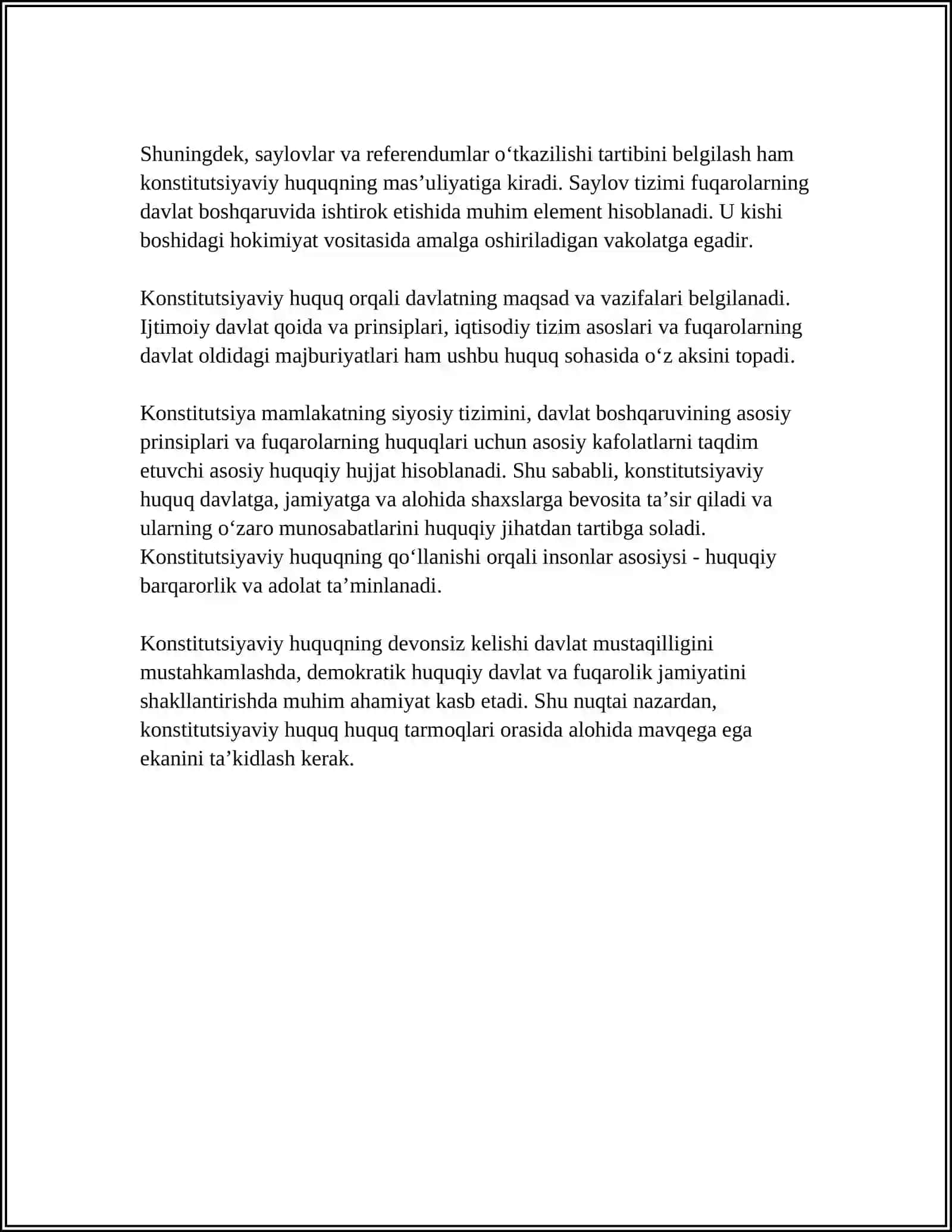 HUQUQ TARMOQLARI 4