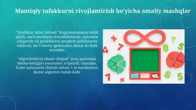 Matematik tushunchalarni o'rganishdan mantiqiy yondashuv 4
