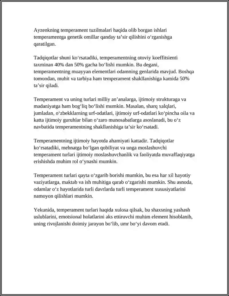 TEMPERAMENT VA SHAXS FAOLLIGI 4