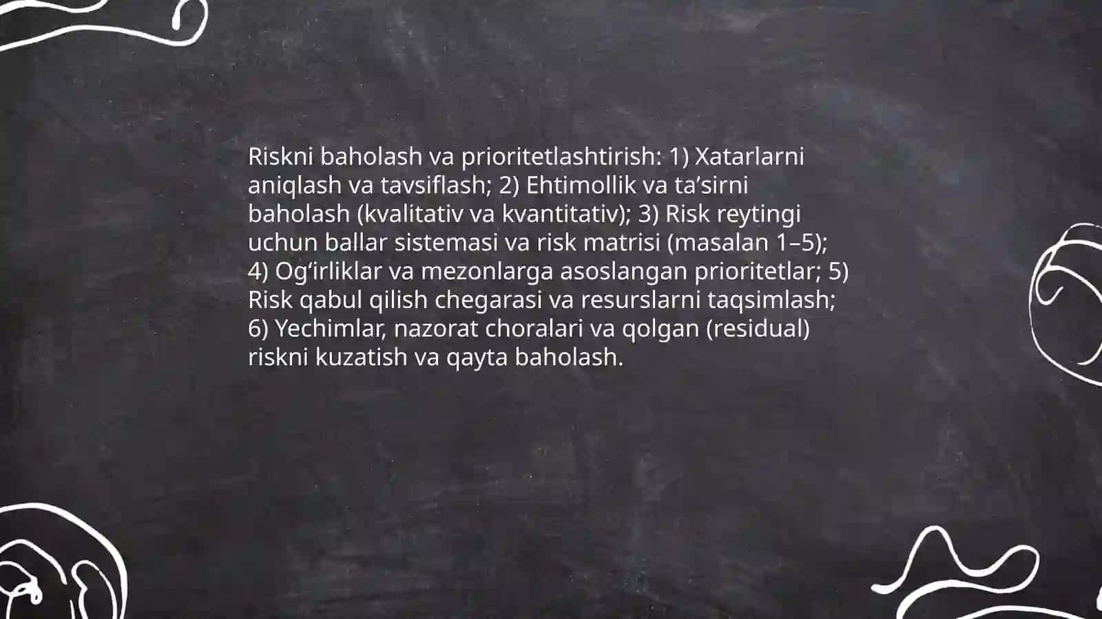 Risklarni aniqlash metodologiyasi 4