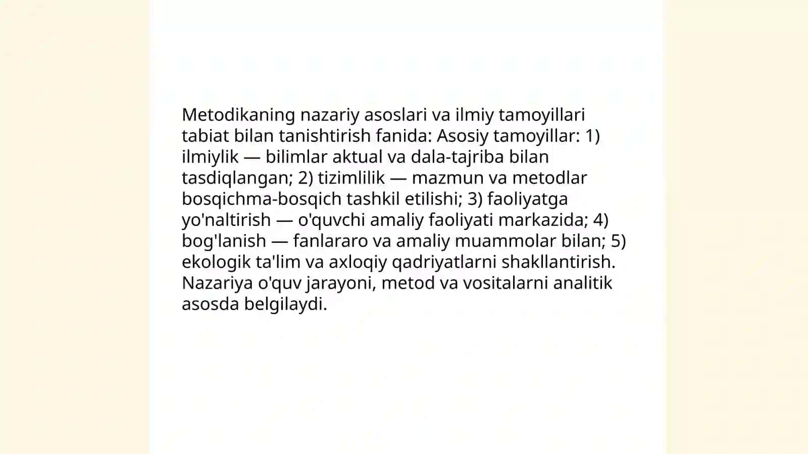 Tabiat bilan tanishtirish metodikasi 4