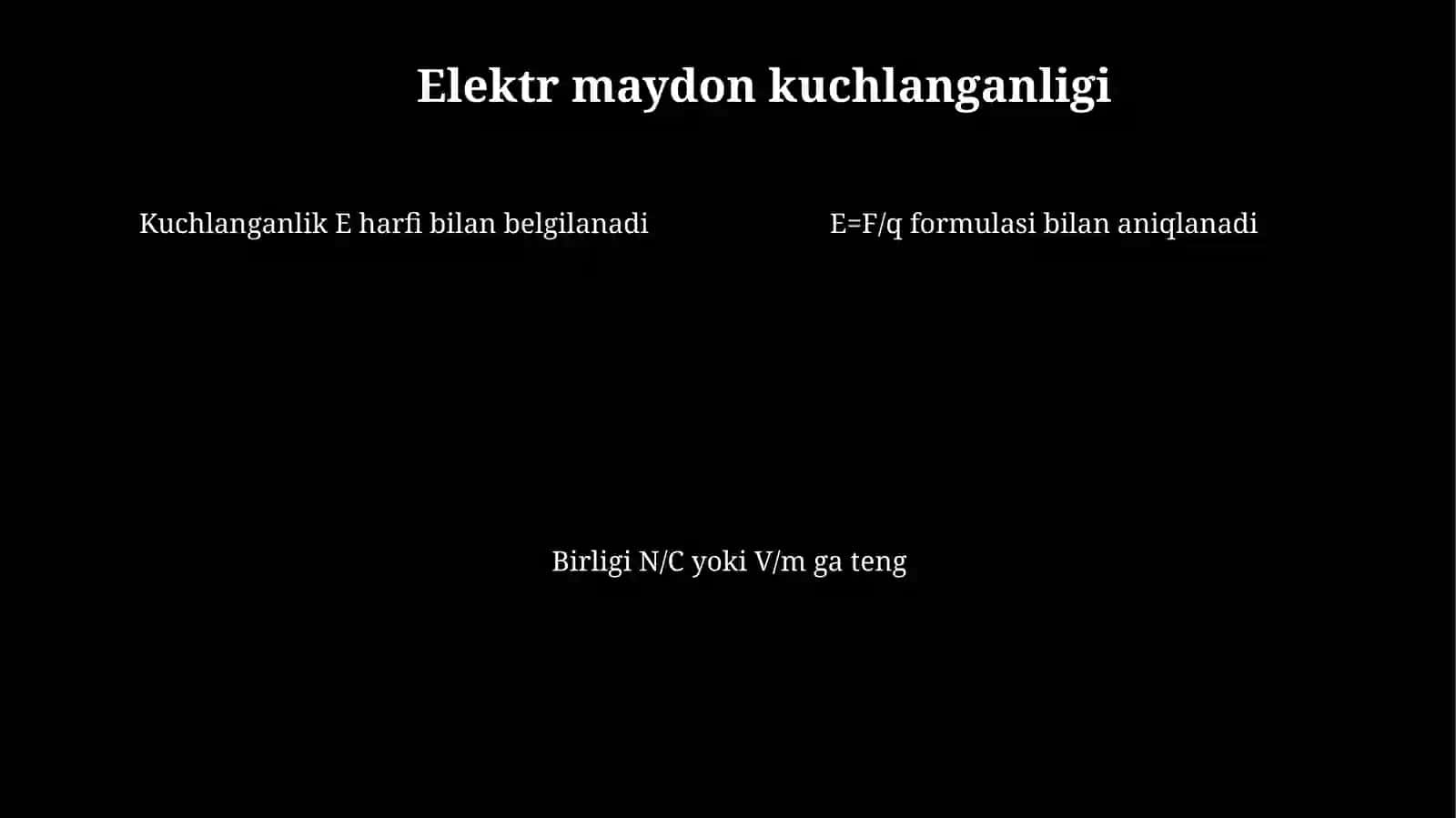 Elektr maydon kuchlanganligi 4