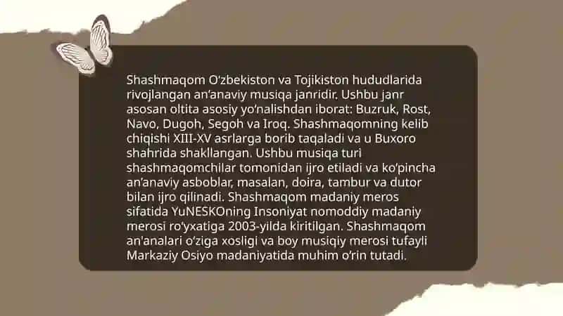 O'zbek musiqasida mahalliy uslublar 4