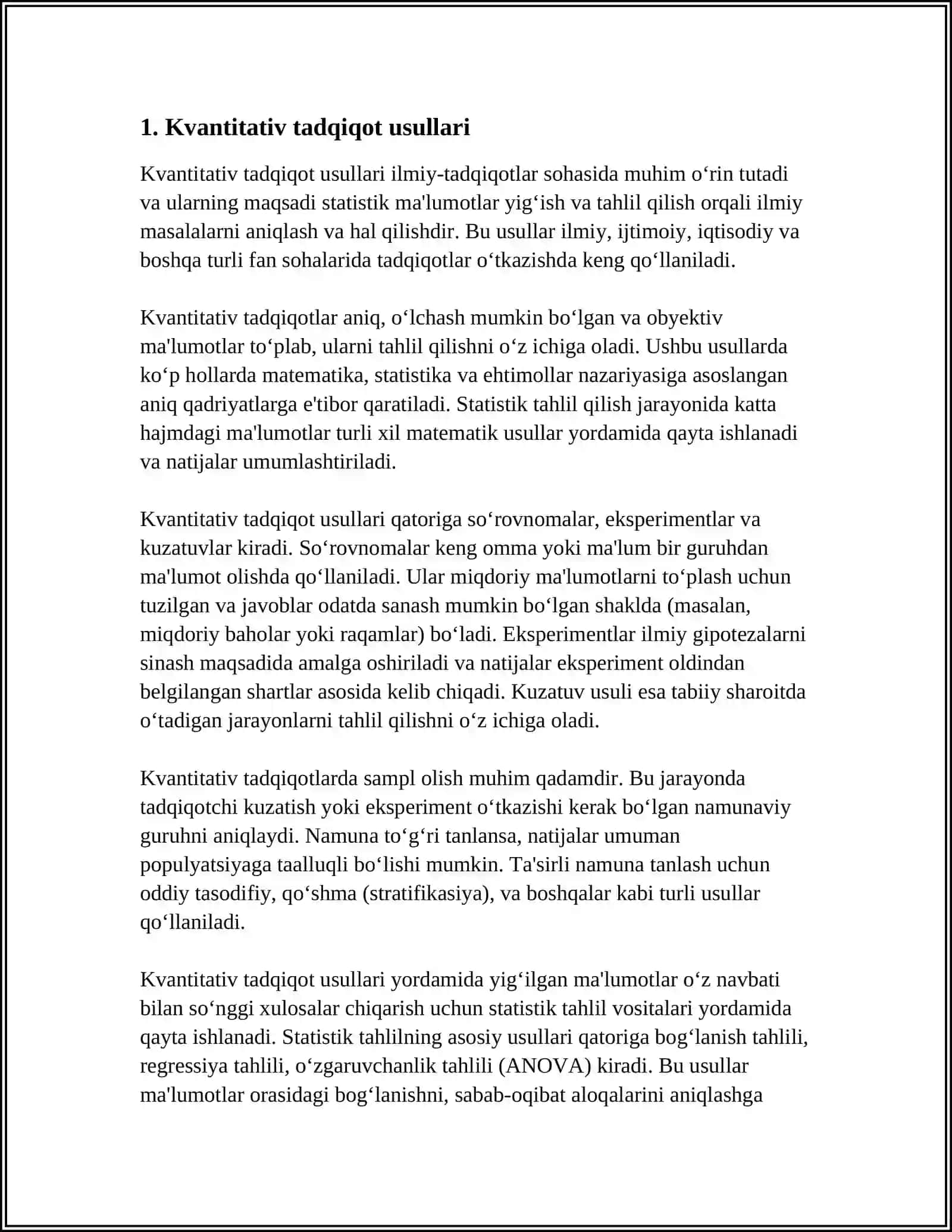 ILMIY-TADQIQOTLAR METODLARI 4