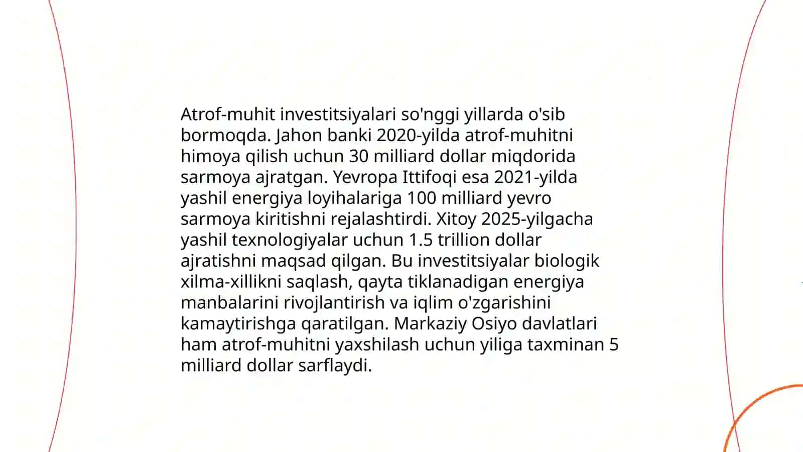 Yashil iqtisodiyotni moliyalashtirish 4