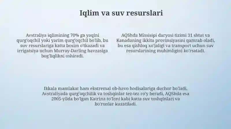 Avstraliya va AQShning shakllanishi 4