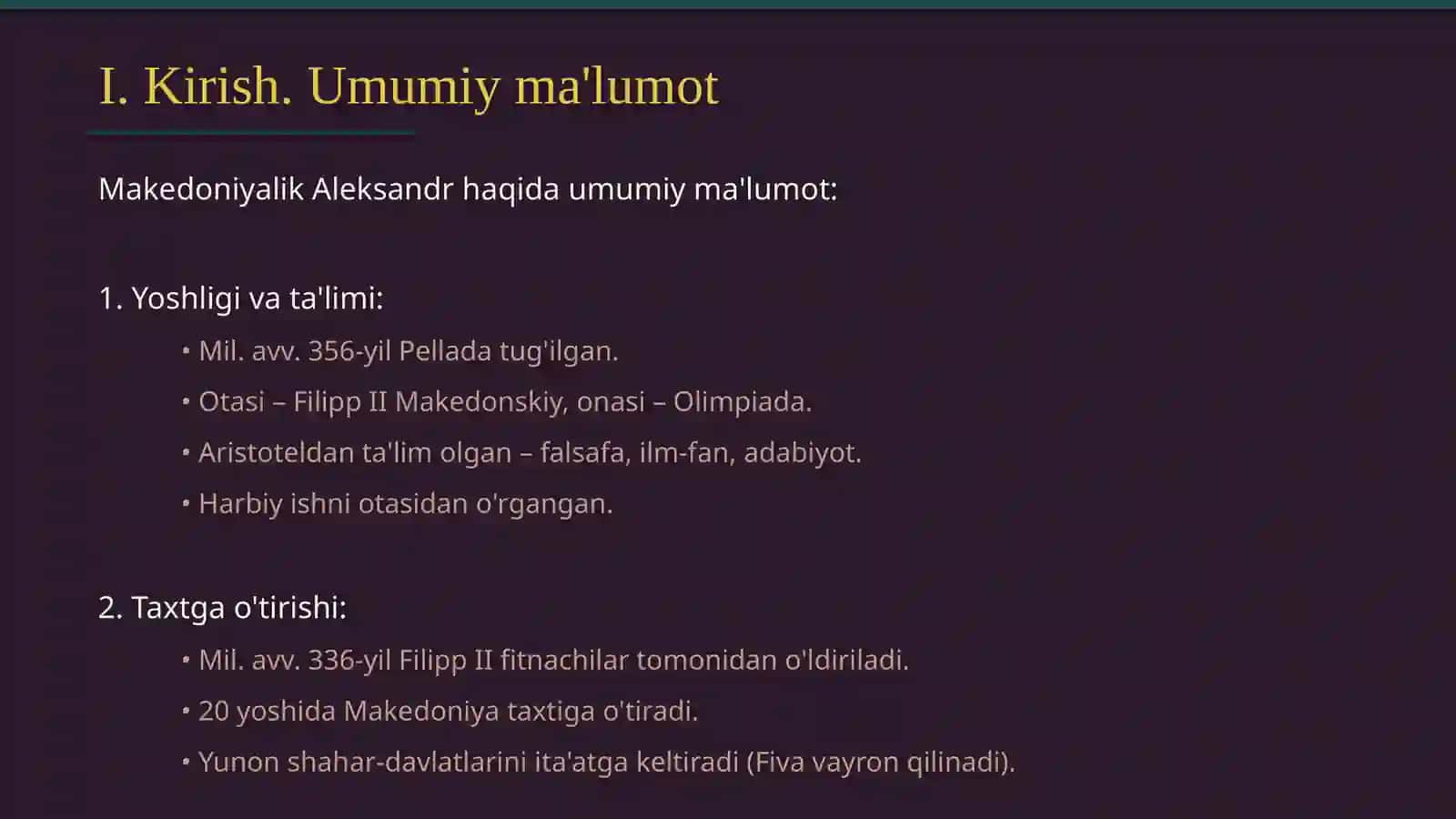 Makedoniyalik Aleksandrning Sharqqa yurishining natijalari 4