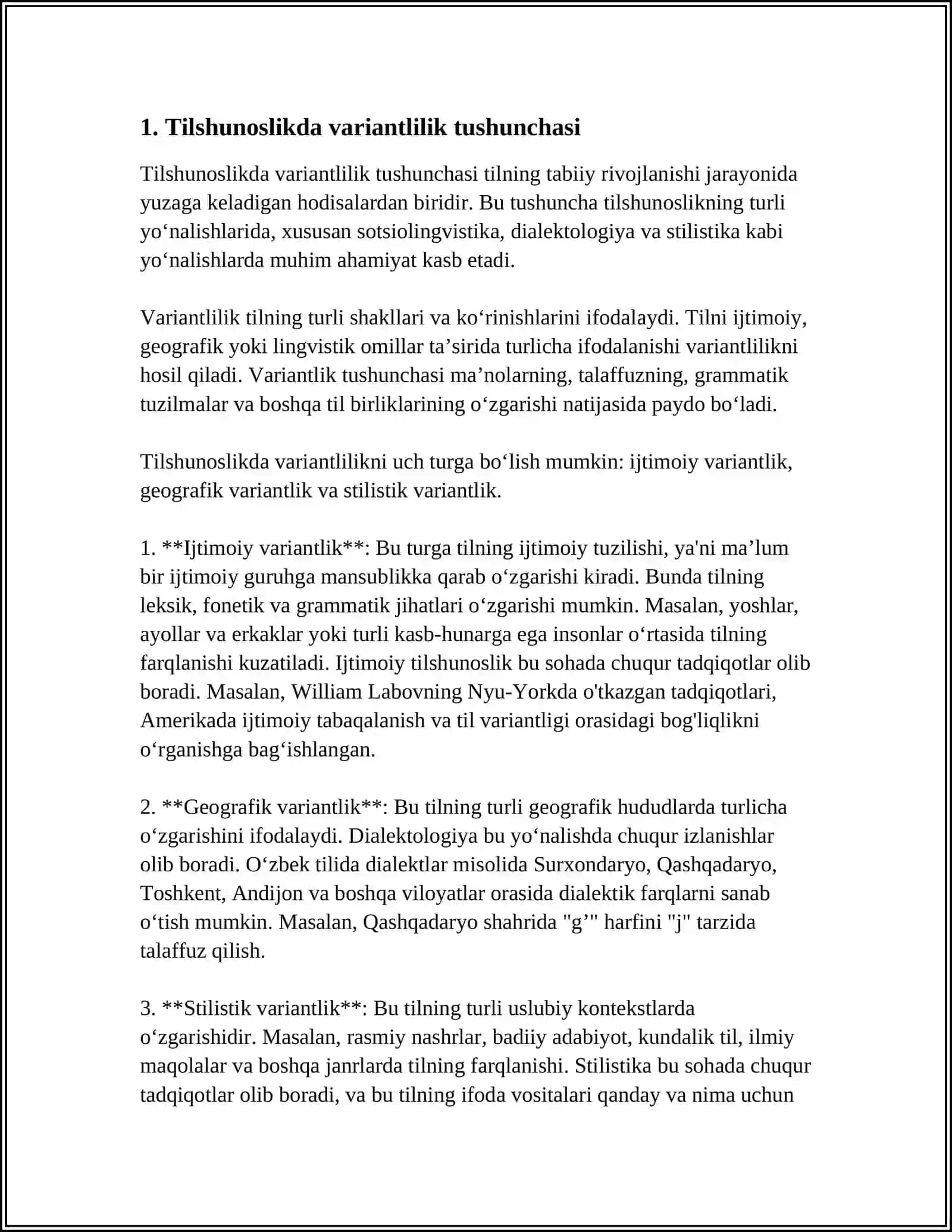 TILSHUNOSLIKDA VARIANTLILIK VA INVARIANTLILIK MUNOSABATI 4