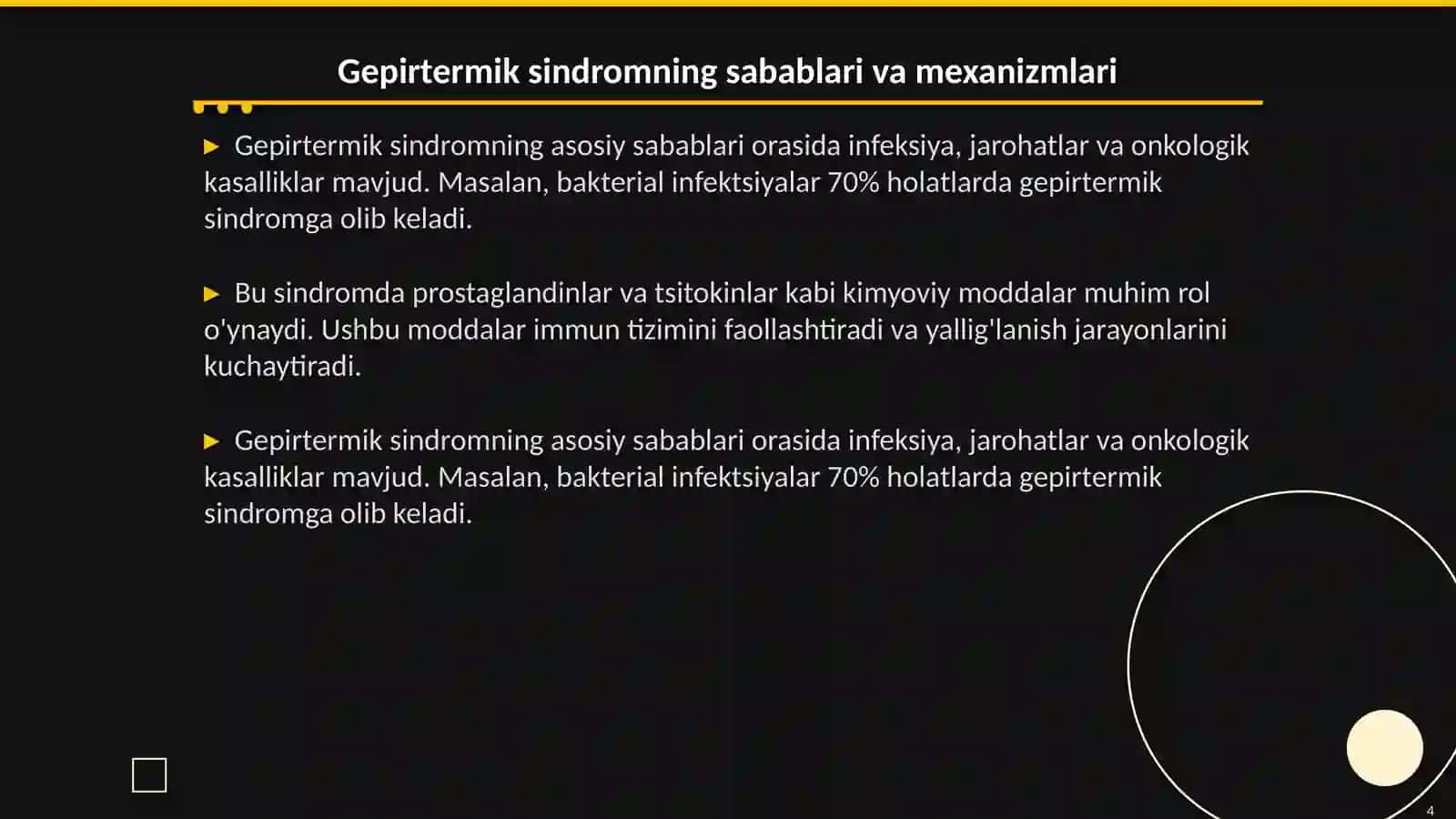Gepirtermik sindrom.Qon ketishini sindromi.Oʻpkadan qon ketish 4