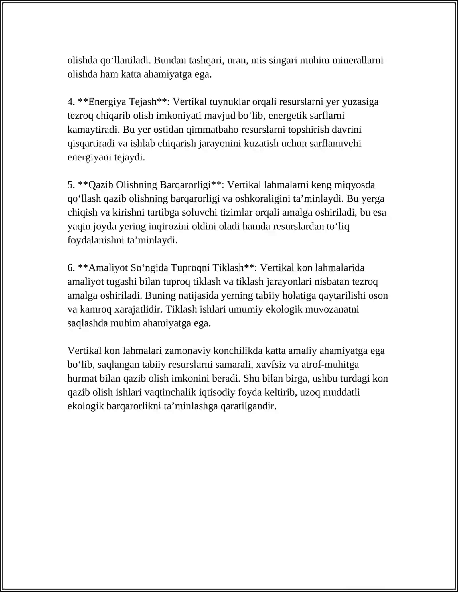 VERTIKAL KON LAHMLARIGA MISOLLAR KELTIRING 4