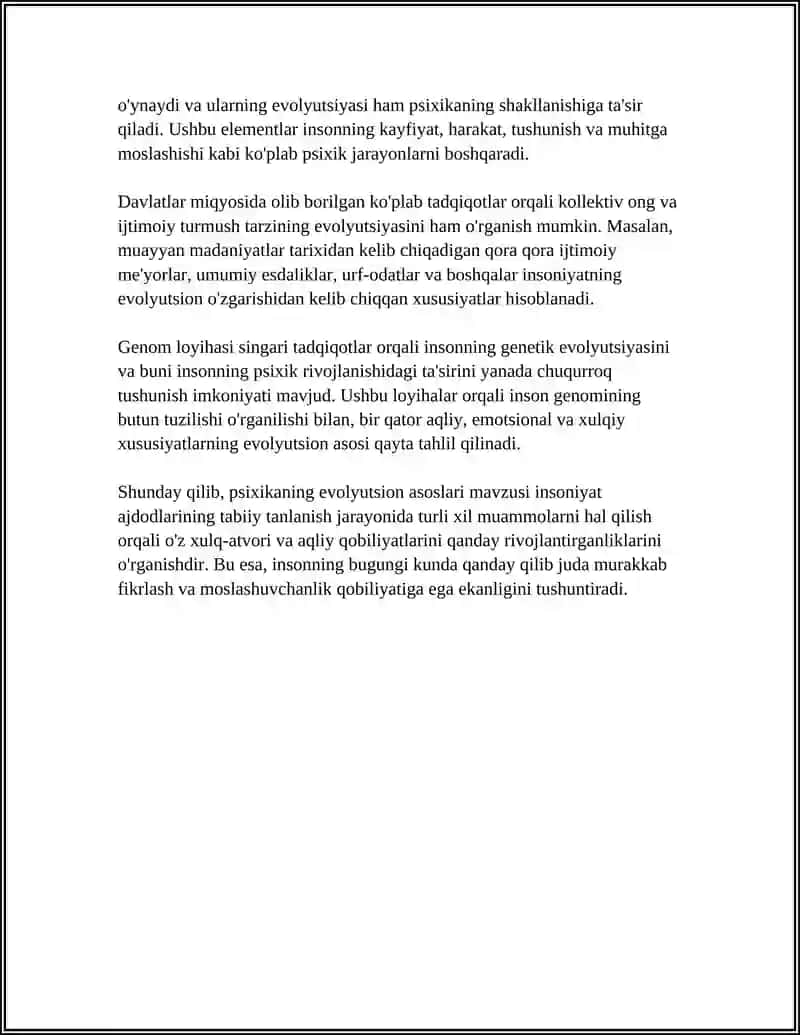 PSIXIKA VA ONGNING FILOGENETIK TARAQIYOT 4