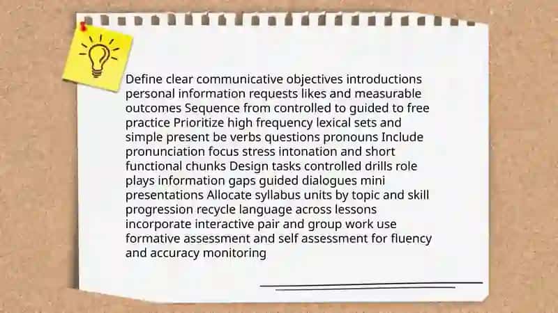 Developing speaking competence of A1 level learners 4