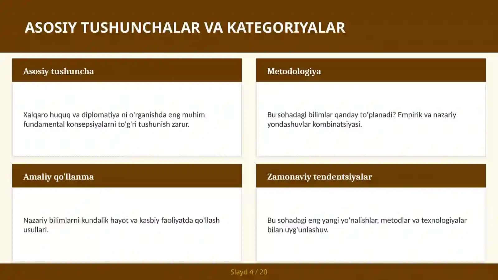 Xalqaro huquq va diplomatiya 4