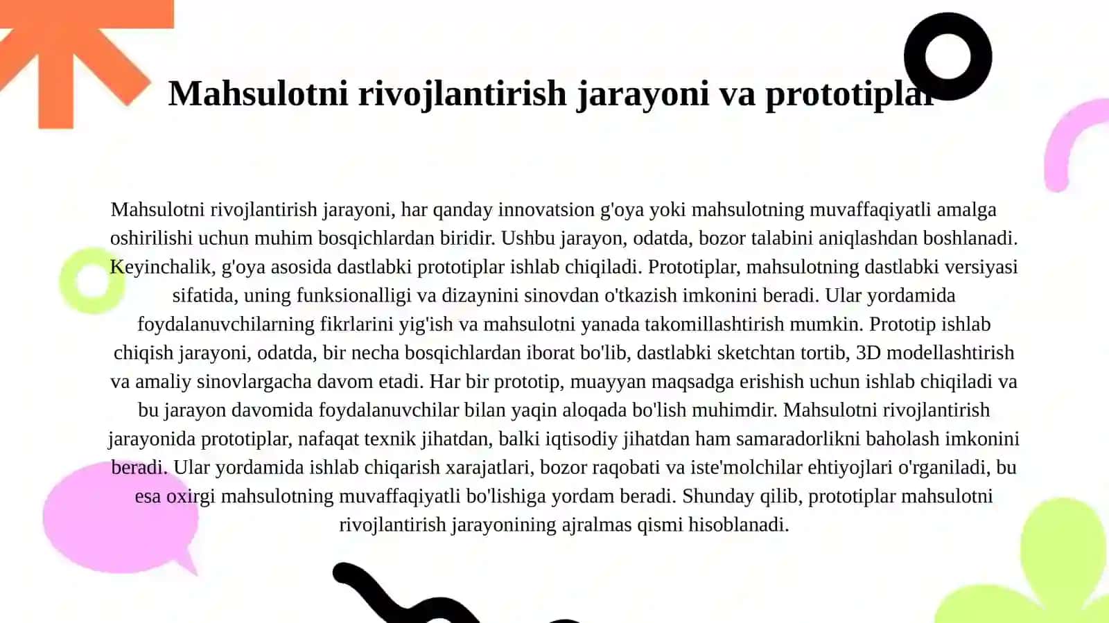 Pradutsentlarni yaratish ushullari 4