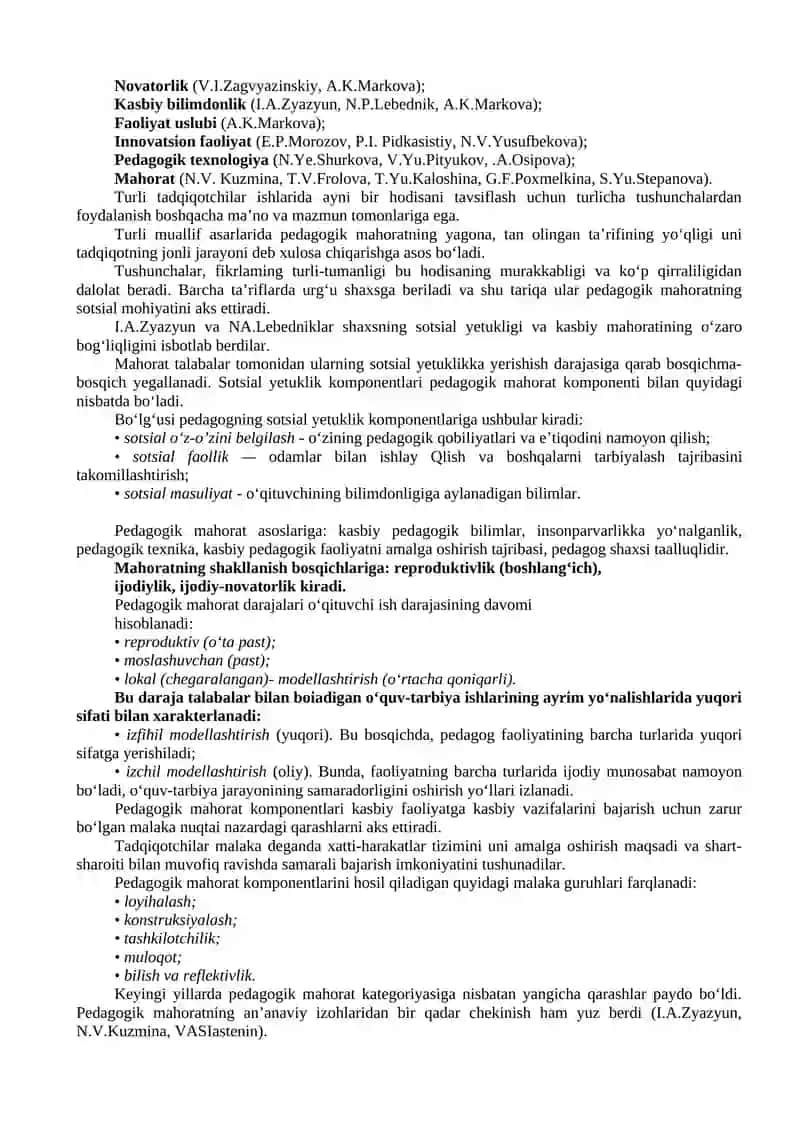PEDAGOGIK KOMPETENTLIK VA KREATIVLIK 4