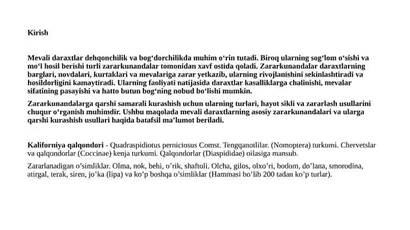 Mevali Daraxt Zararkunandalari 4