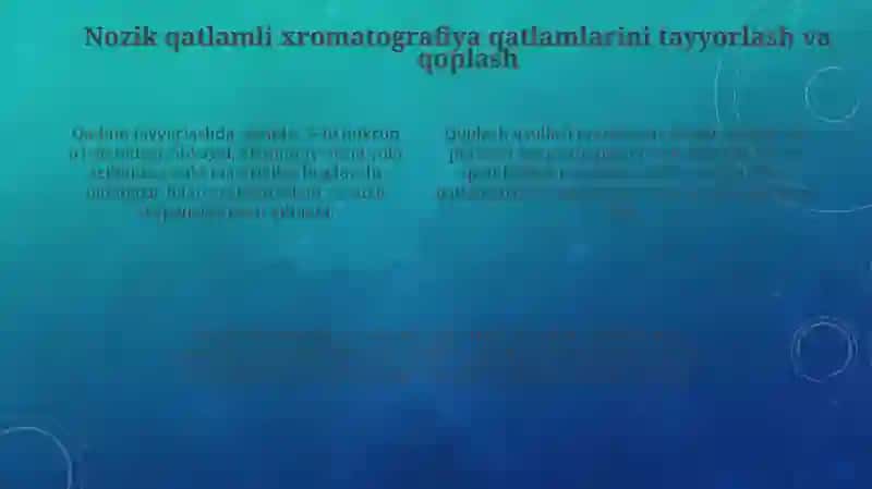 Nozik qatlamli xromatografiya 4